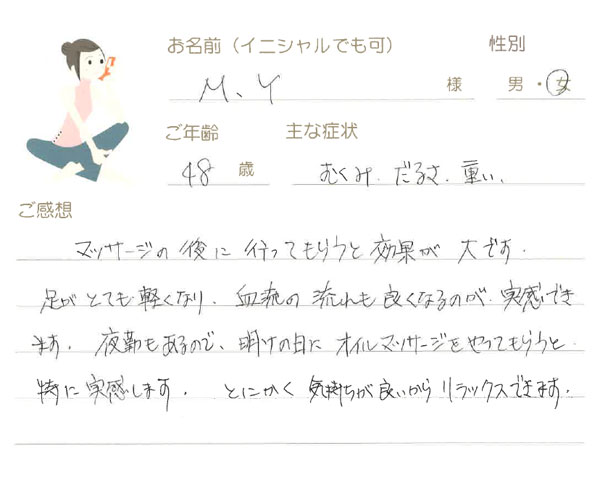M.Yさん 48歳 女性