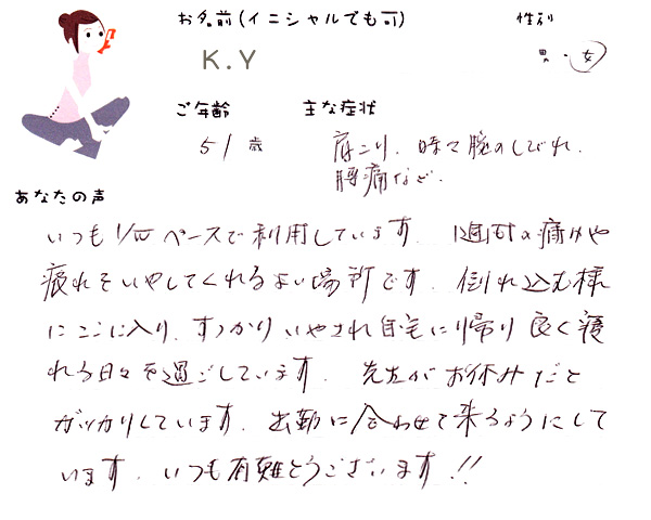 K.Yさん 51歳 女性
