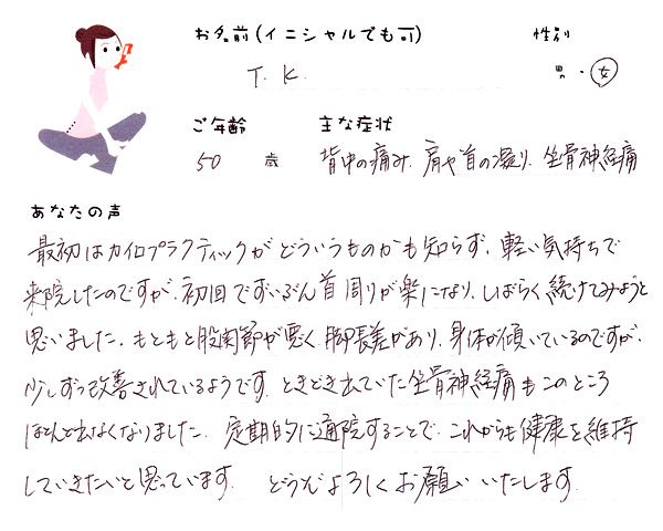 T.Kさん 50歳 女性