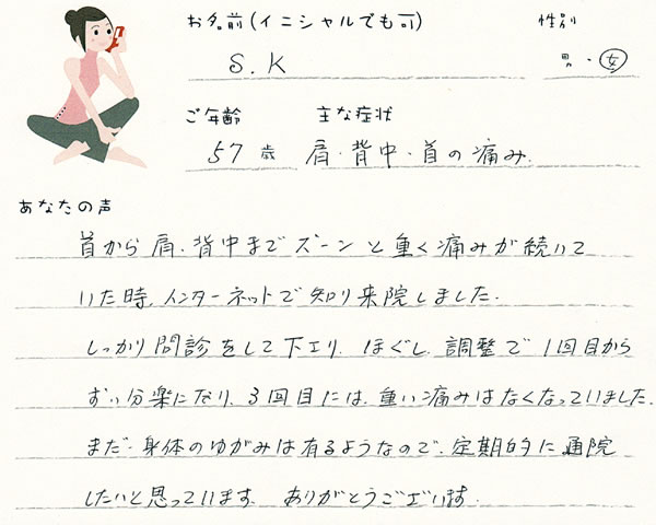 S.Kさん 57歳 女性