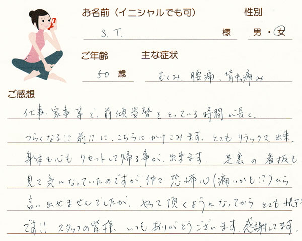S.Tさん 50歳 女性