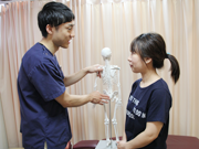施術後の説明、生活習慣指導