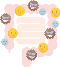腸内フローラのイラスト